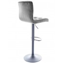 Стул барный SIGNAL C105 Velvet Bluvel 14 серый/черный